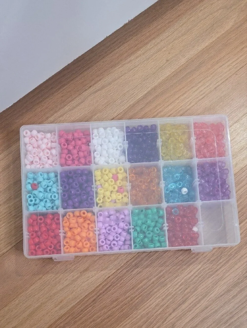 Multicolor Bead Storage Box — Clear Jewelry Organizer